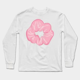 Cotton pink Scrunchie Long Sleeve T-Shirt